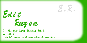 edit ruzsa business card